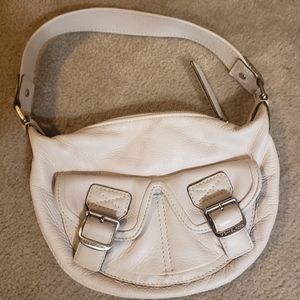 Michael Kors small leather bone white handbag
